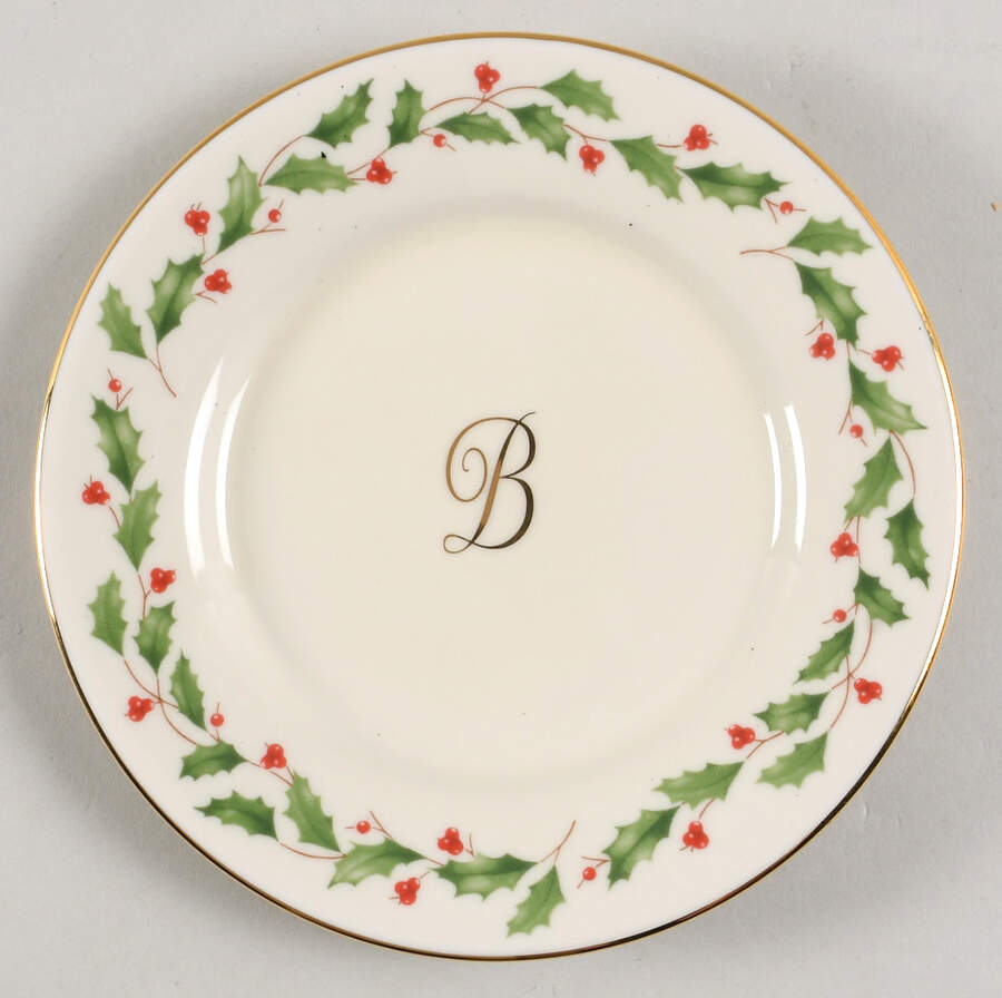 Holiday (Dimension) Accent Bread & Butter Plate Mono "B" by Lenox-1