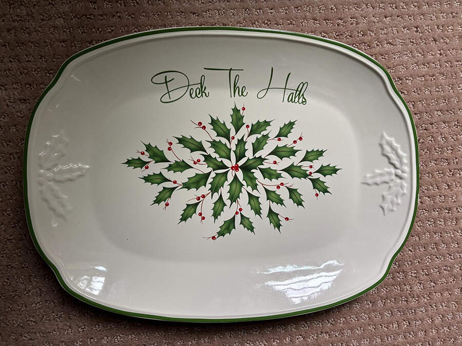 Holiday (Dimension) 14" Oblong Tray by Lenox-1