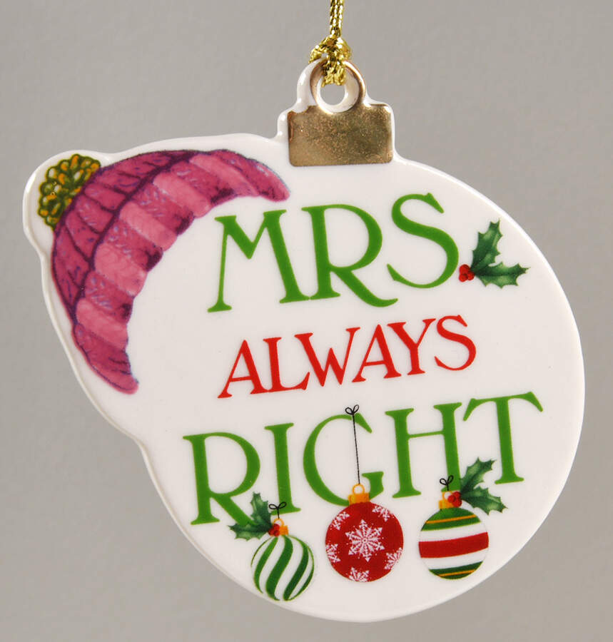 Holiday (Dimension) Mrs Ornament by Lenox-1