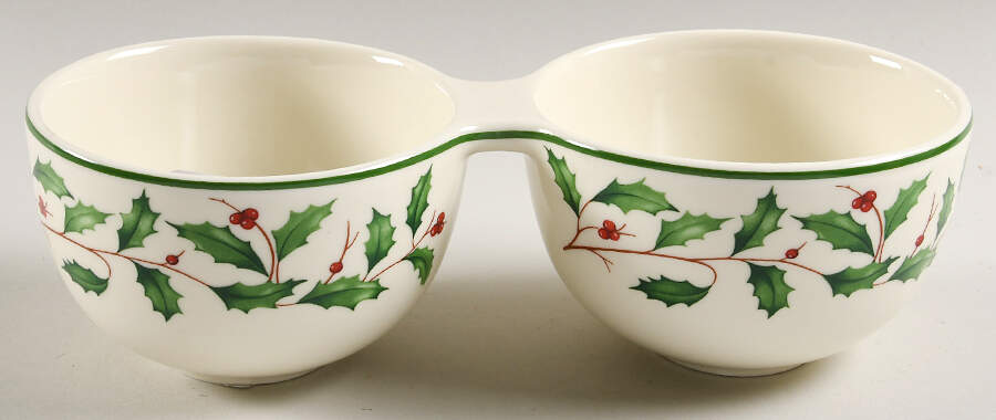 Holiday (Dimension) Double Dip Bowl by Lenox-1