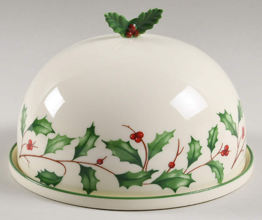 Holiday (Dimension) Round Covered Butter by Lenox-1