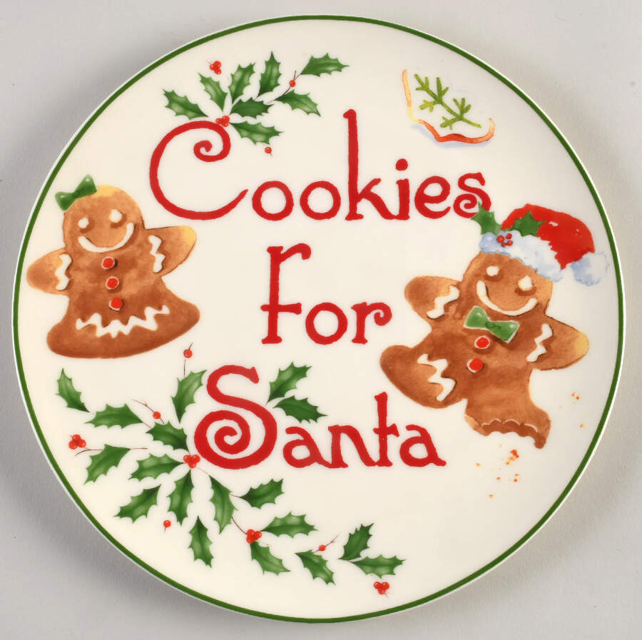 Holiday (Dimension) "Cookies for Santa" Plate by Lenox-1