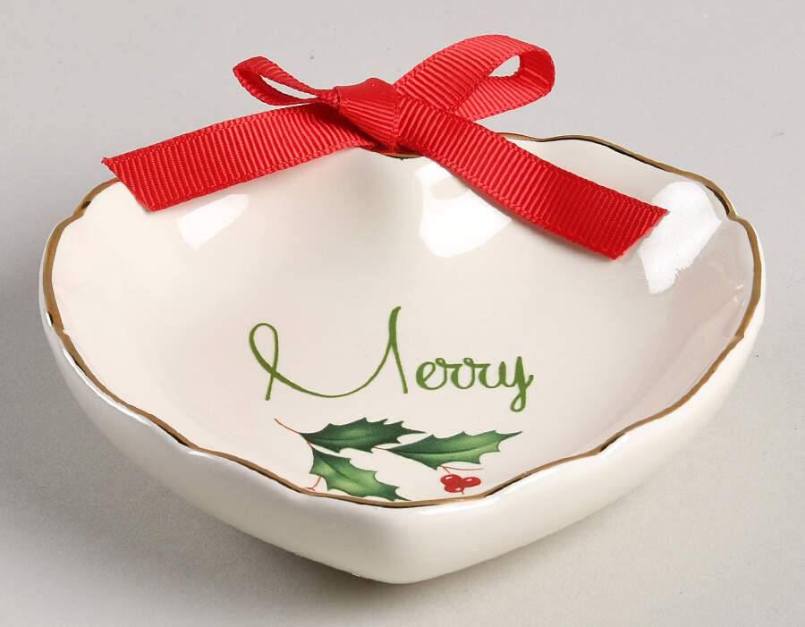 Holiday (Dimension) Heart Shaped Dish by Lenox-1