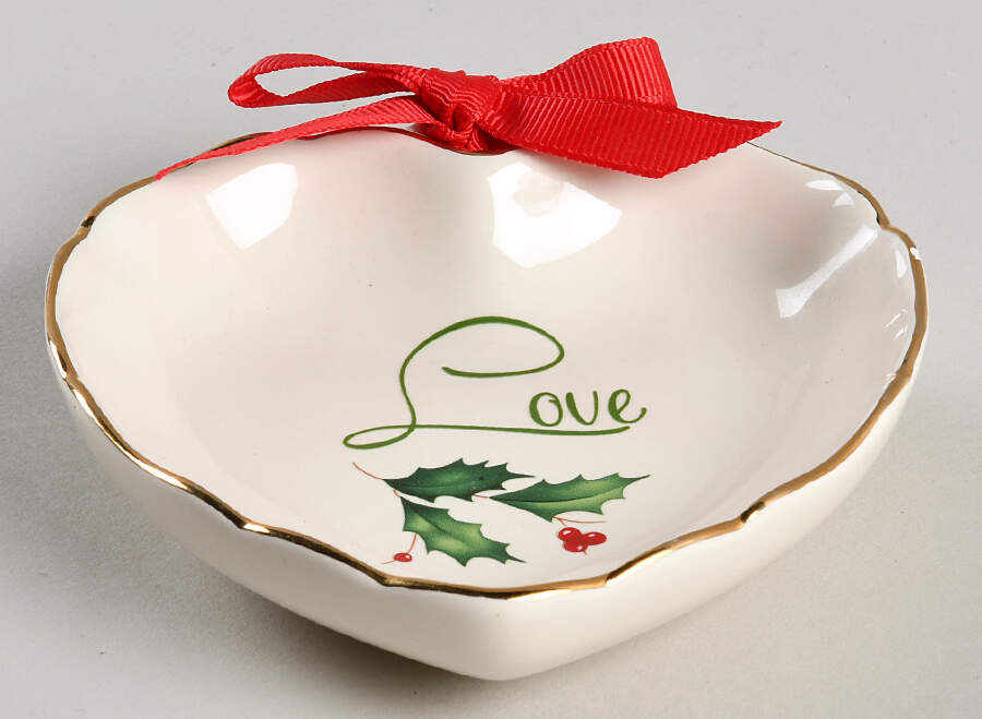 Holiday (Dimension) Heart Shaped Dish by Lenox-1