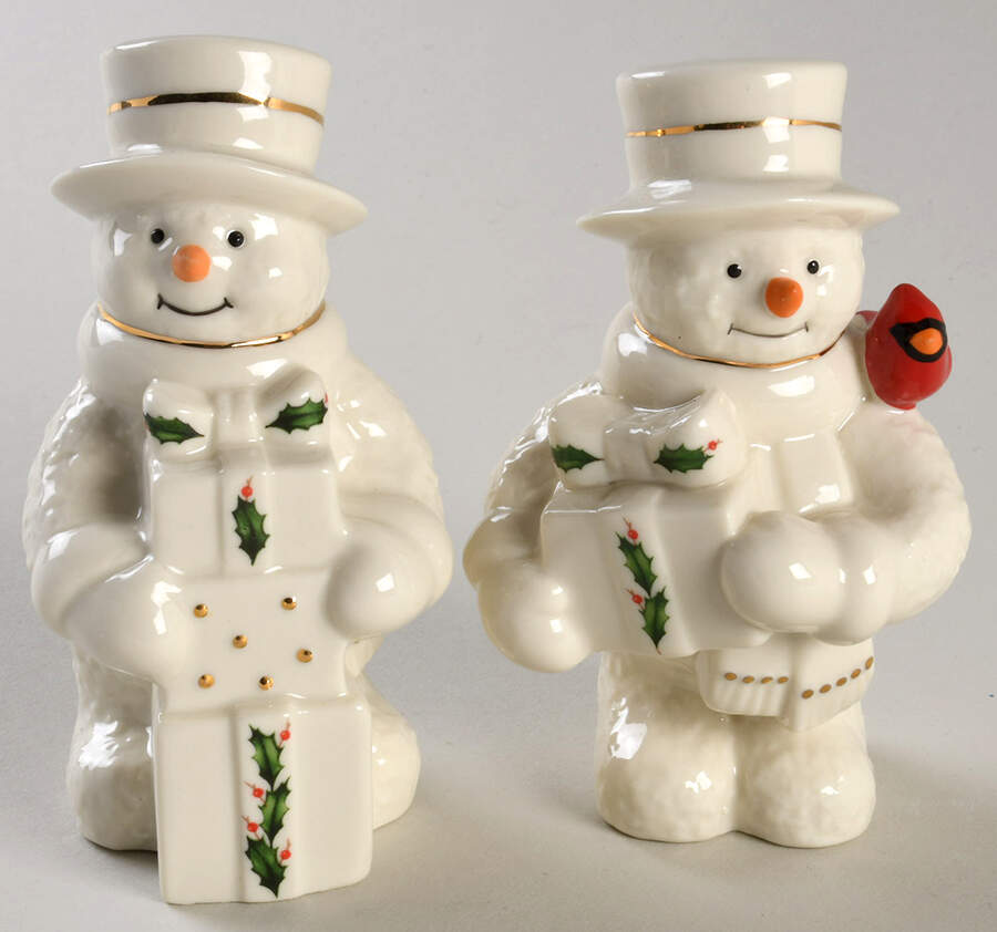 Holiday (Dimension) Figural Salt & Pepper Set by Lenox-1