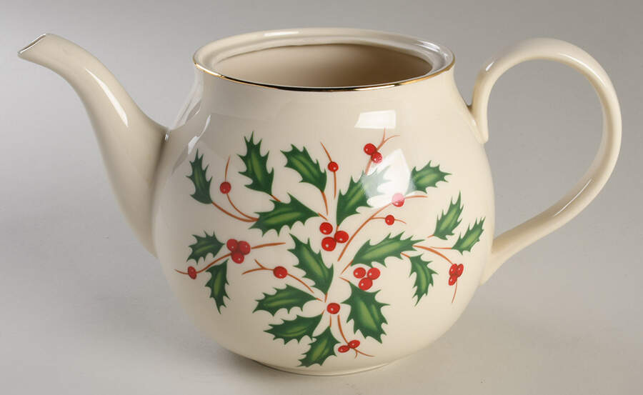 Holiday (Dimension) Teapot No Lid by Lenox-1