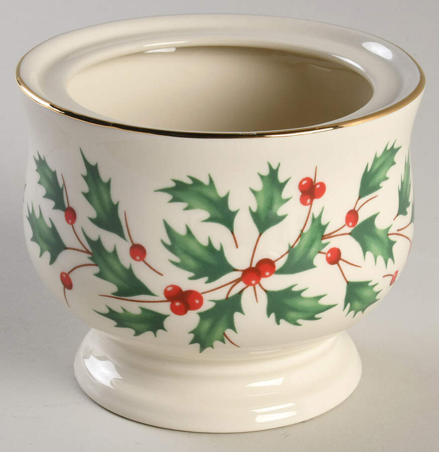 Holiday (Dimension) Sugar Bowl No Lid by Lenox-1