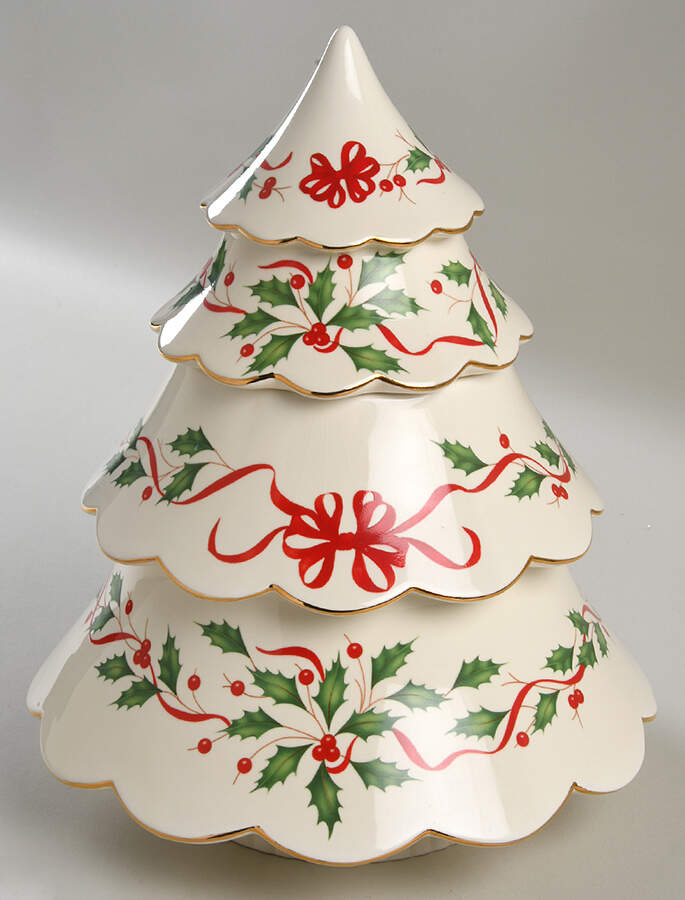 Holiday (Dimension) Figural Cookie Jar & Lid by Lenox-1