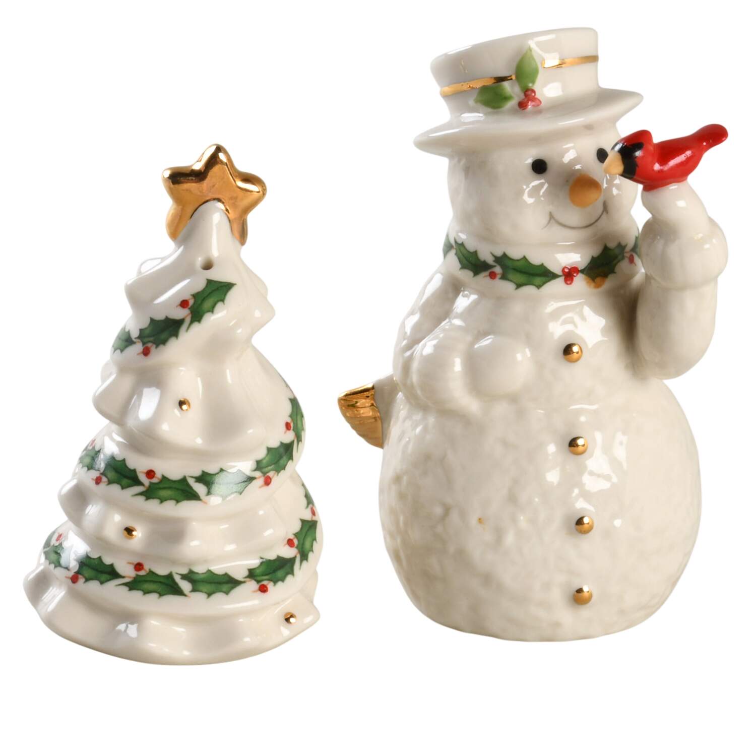 Holiday (Dimension) Figural Salt & Pepper Set by Lenox-1