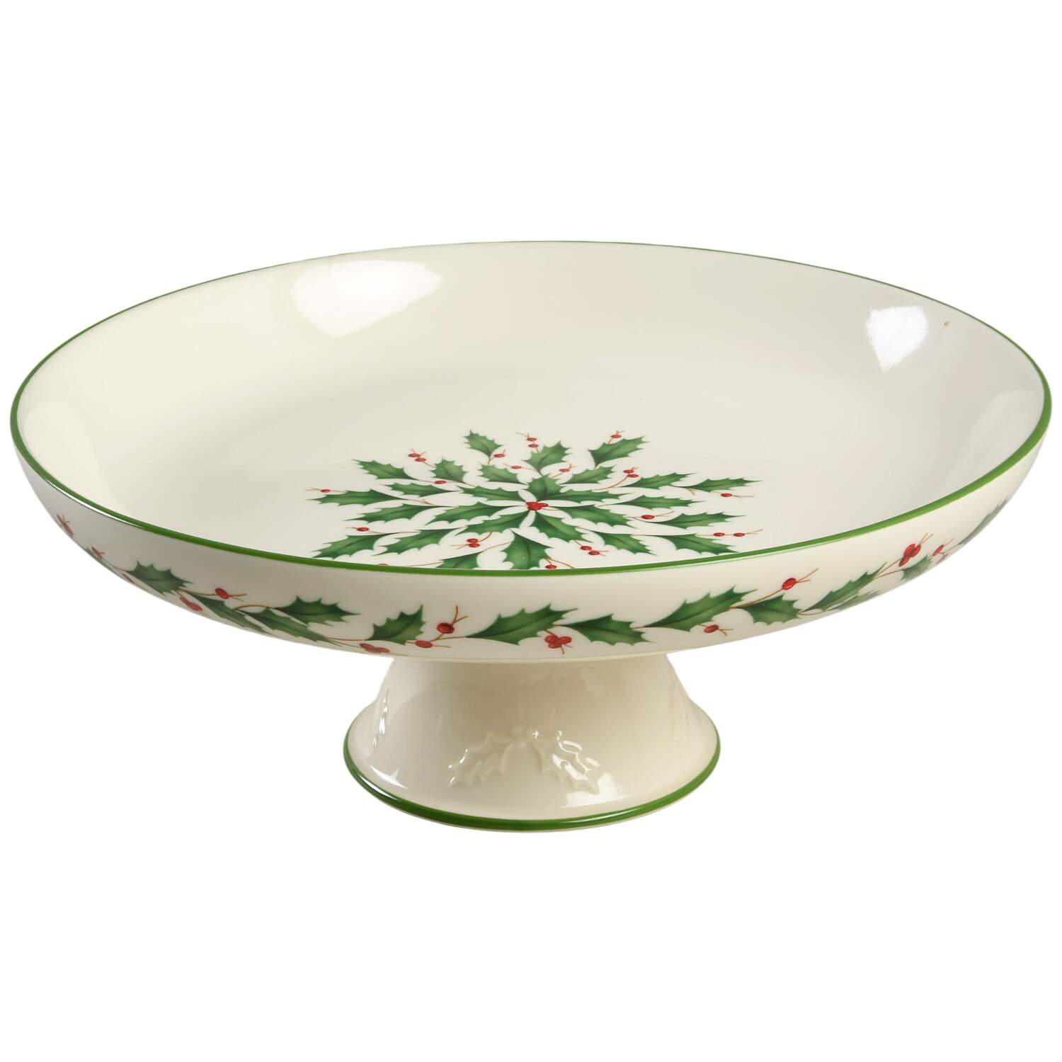 Holiday (Dimension) 10" Pedestal Bowl by Lenox-1
