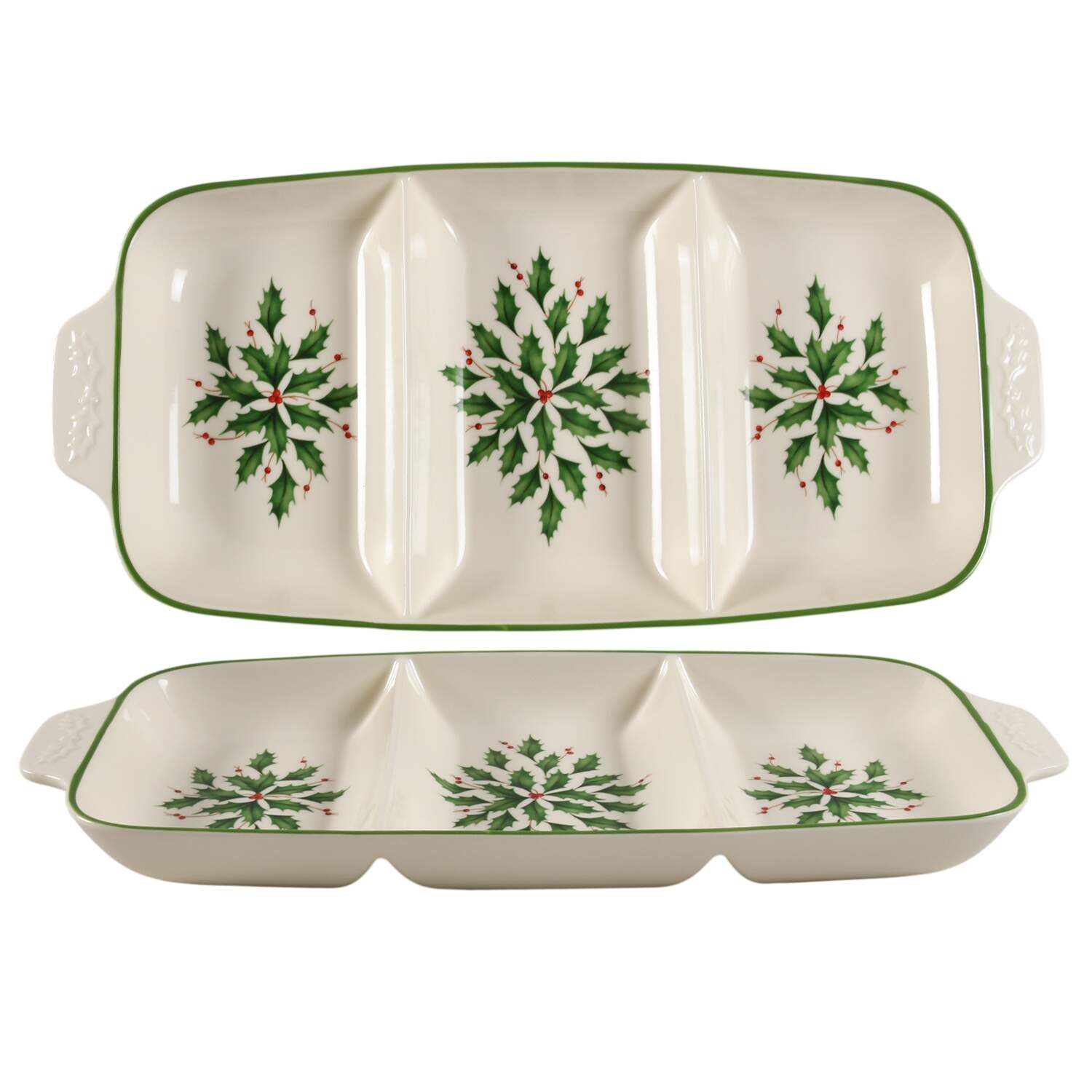 Holiday (Dimension) 3 Part Rectangular Divided Server by Lenox-1