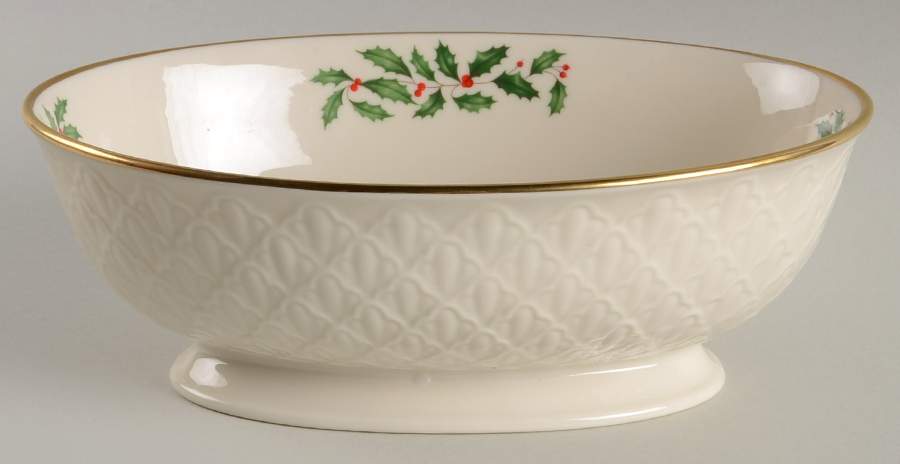 Holiday (Dimension) 9" Oval Vegetable Bowl by Lenox-1