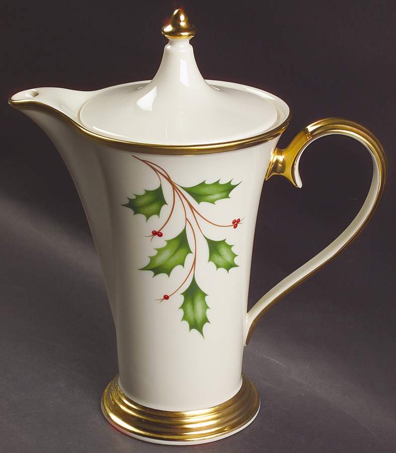 Holiday (Dimension) Tea/Coffee Pot & Lid by Lenox-1