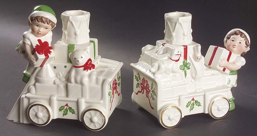 Holiday (Dimension) Figural Candlestick - Set of 2 Motif 4 & 5 by Lenox-1