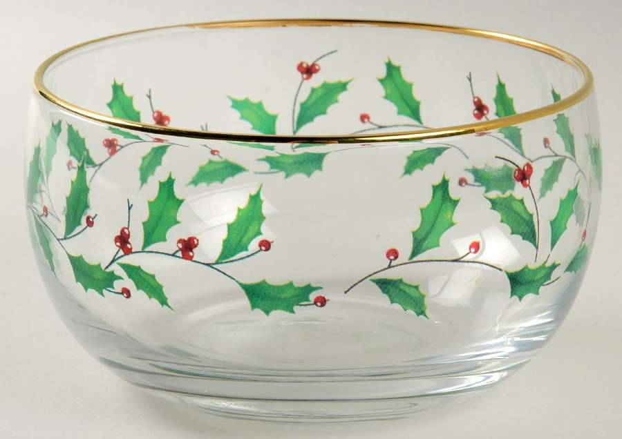 Holiday (Dimension) Glassware Nut Bowl by Lenox-1
