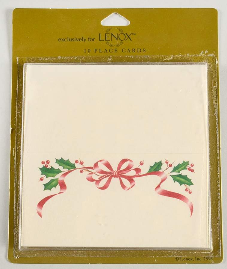 Holiday Gold (Red Ribbon Accent) (Set of 10) Place Cards by Lenox-1