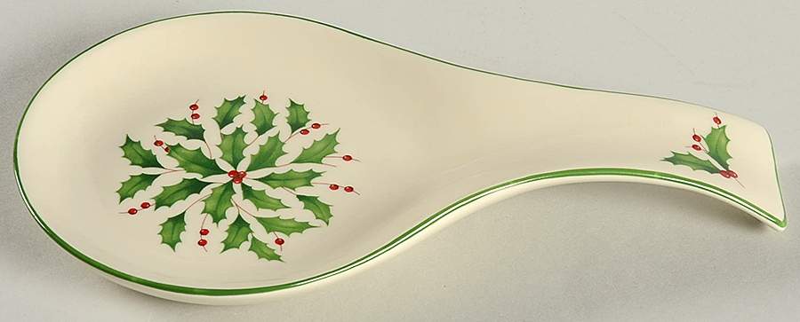 Holiday (Dimension) Spoon Rest/Holder (Holds 1 Spoon) by Lenox-1