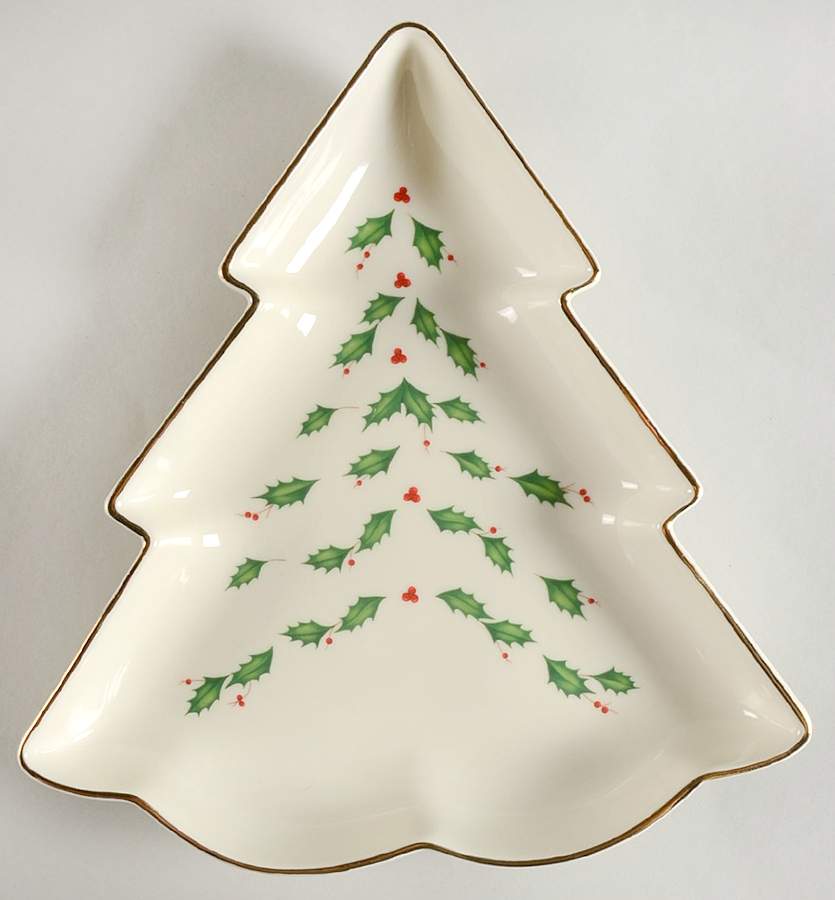 Holiday (Dimension) Large Tree Shaped Dish by Lenox-1