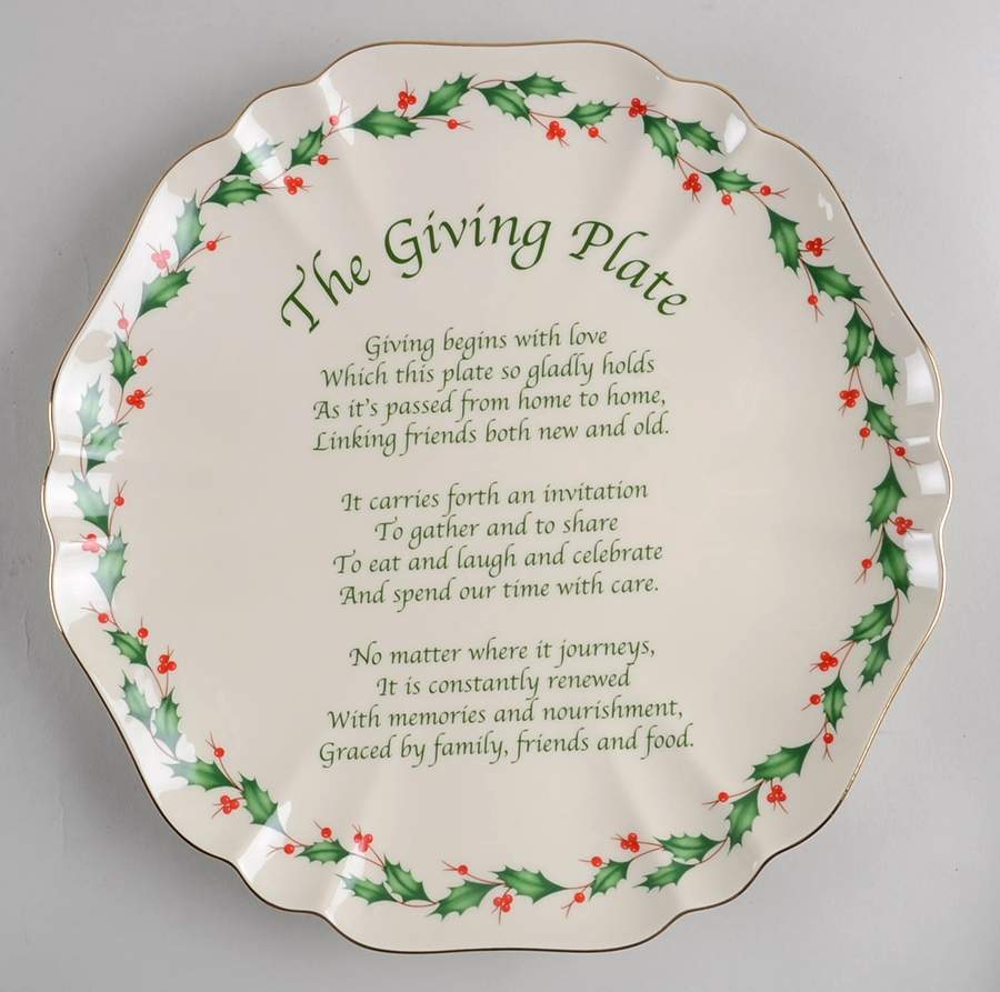 Holiday (Dimension) Giving Plate by Lenox-1
