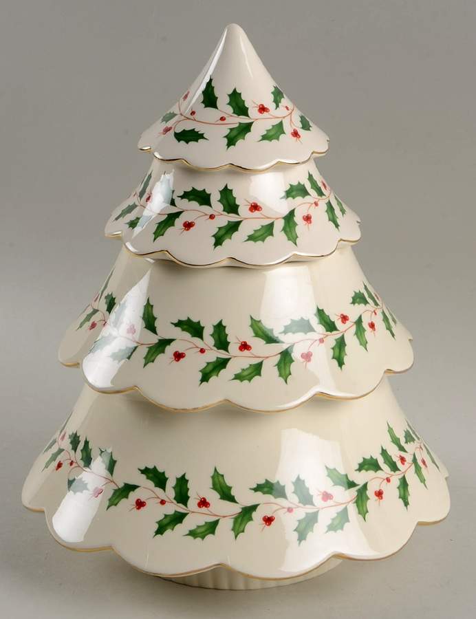 Holiday (Dimension) Figural Cookie Jar & Lid by Lenox-1