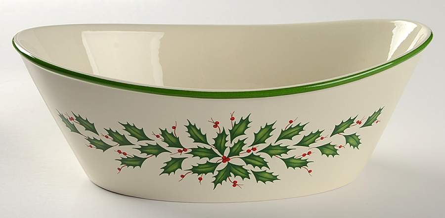 Holiday (Dimension) 9" Oval Vegetable Bowl by Lenox-1