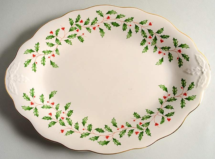 Holiday (Dimension) 14" Oval Serving Platter by Lenox-1