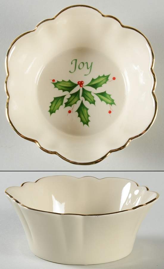 Holiday (Dimension) Miniature Round Fluted Bowl by Lenox-1