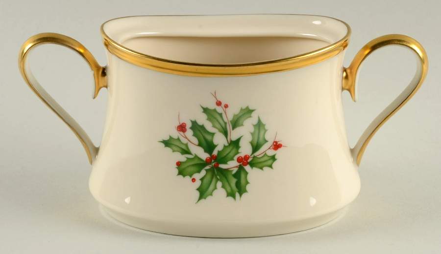 Holiday (Dimension) Sugar Bowl No Lid by Lenox-1