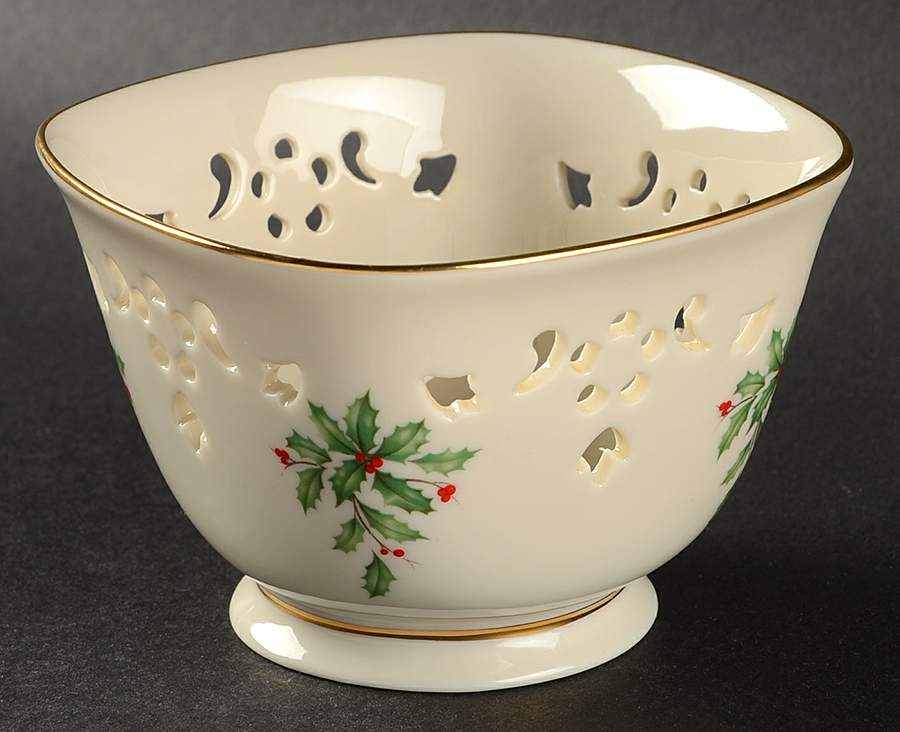 Holiday (Dimension) Pierced Treat Bowl by Lenox-1