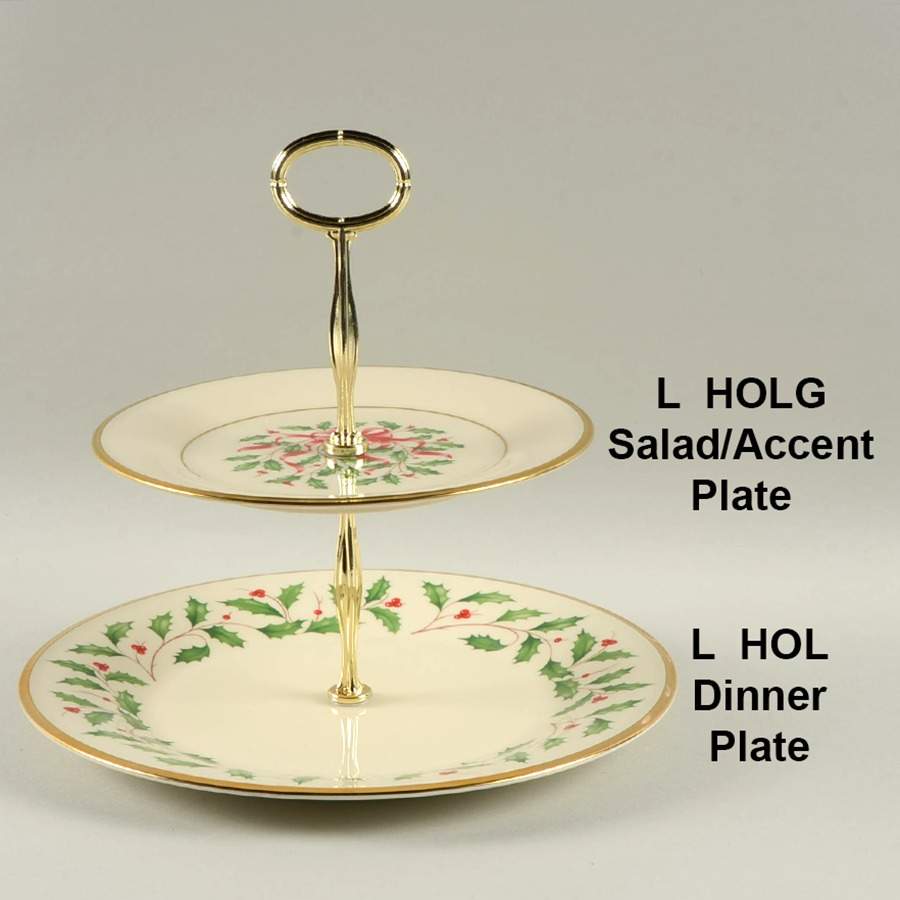 Holiday (Dimension) Mixed/Match 2 Tier Serving Tray by Lenox-1