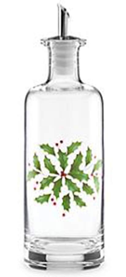Holiday (Dimension) Glass Oil with Drizzle Spout by Lenox-1