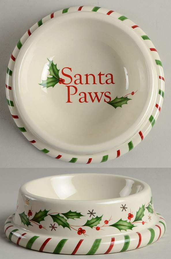 Holiday (Dimension) Small Pet Bowl by Lenox-1