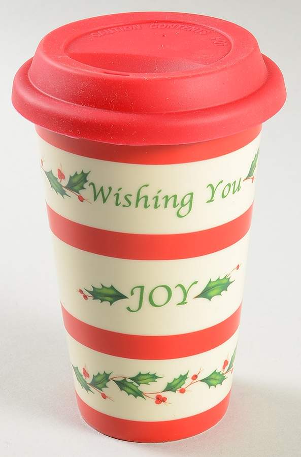 Holiday (Dimension) Travel Tumbler & Silicone/Plastic Lid by Lenox-1