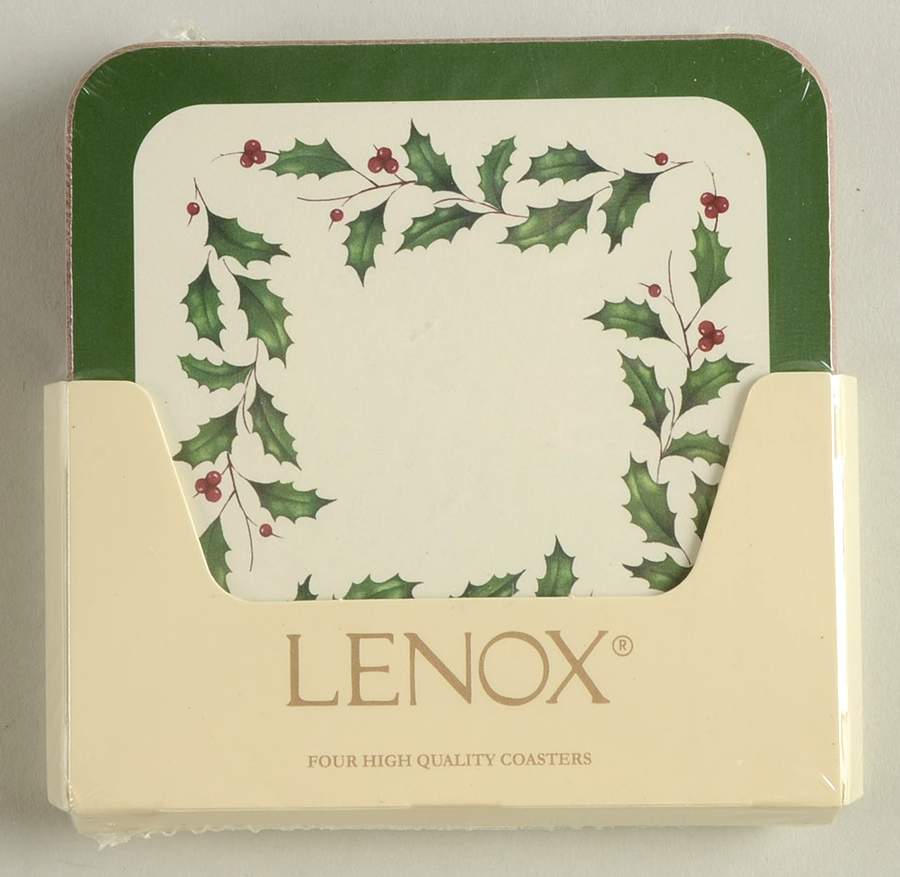 Holiday (Dimension) (4 Pc) Cork Back Square Coaster Set by Lenox-1