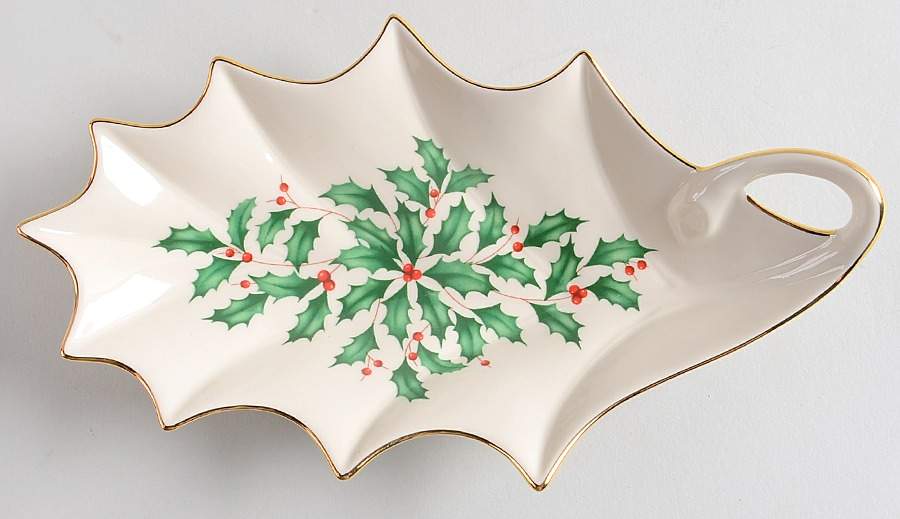 Holiday (Dimension) 9" Leaf Dish by Lenox-1