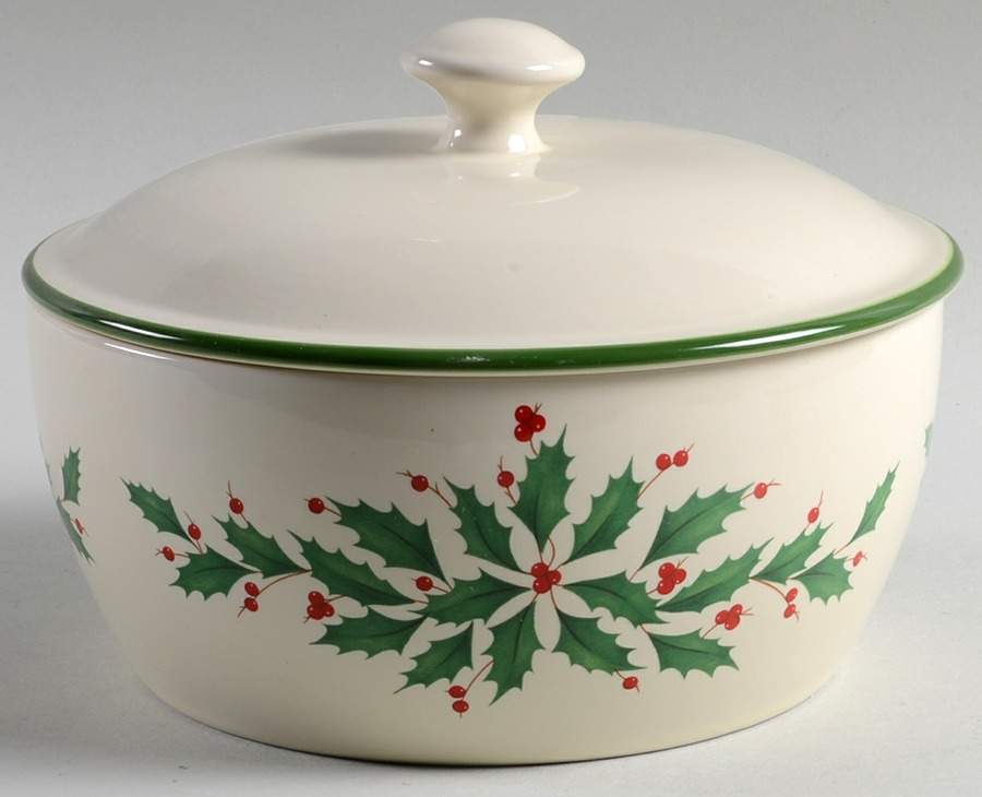Holiday (Dimension) 1 Qt Round Covered Casserole by Lenox-1