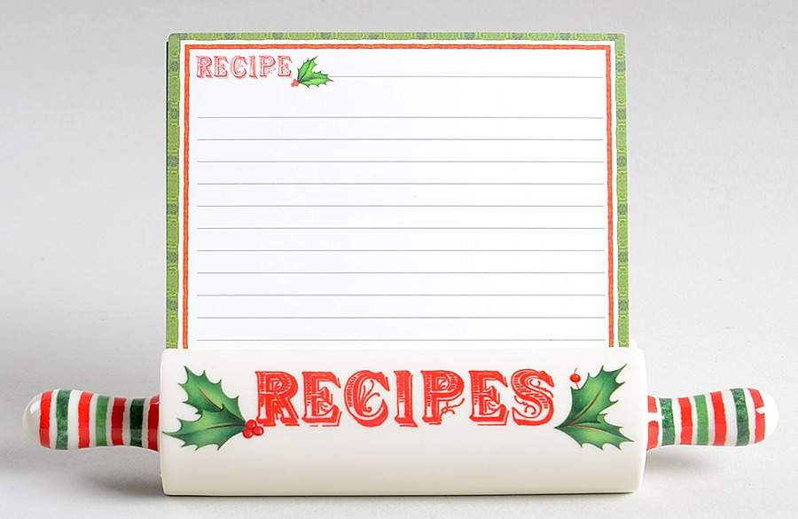 Holiday (Dimension) Recipe Stand with Cards Set by Lenox-1