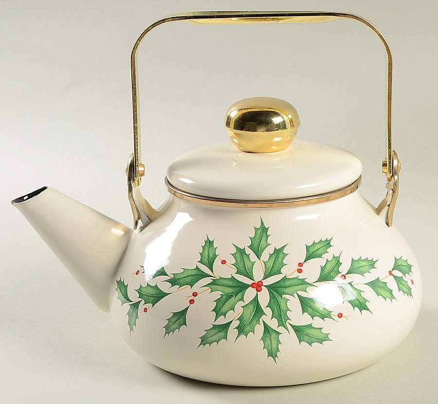 Holiday (Dimension) Metal Kettle & Lid by Lenox-1