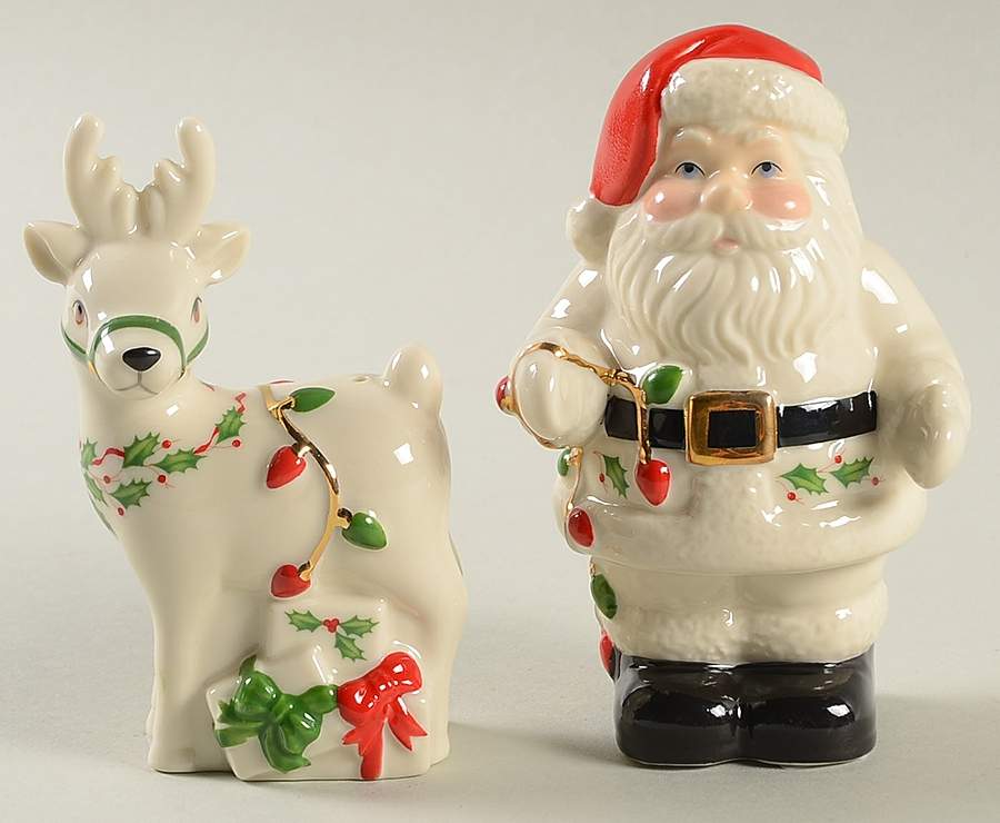 Holiday (Dimension) Figural Salt & Pepper Set by Lenox-1