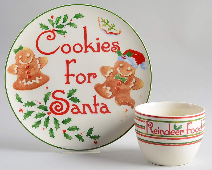 Holiday (Dimension) (2 Pc) "Cookies For Santa" Set by Lenox-1