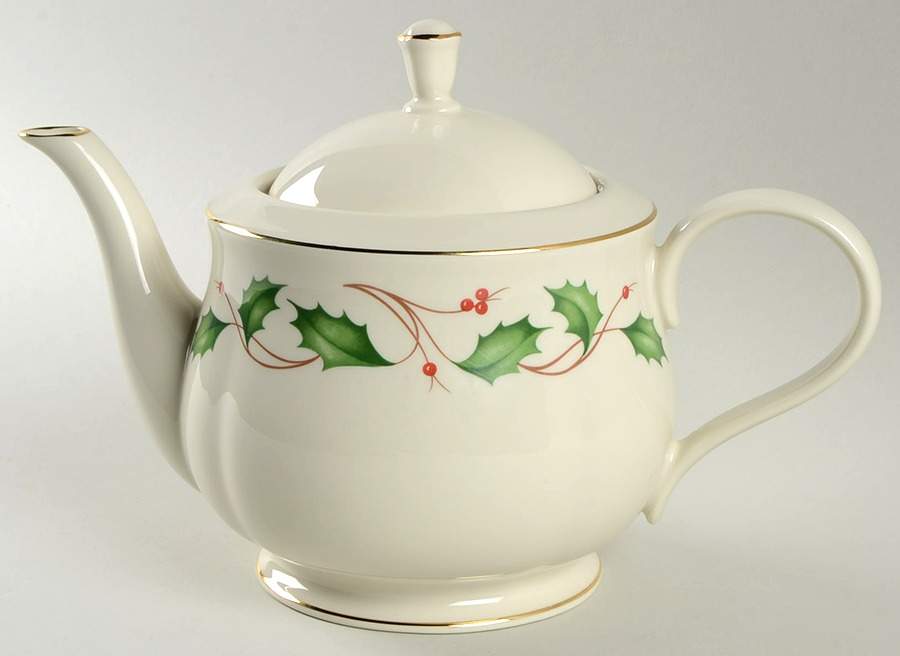 Holiday (Dimension) Teapot & Lid by Lenox-1