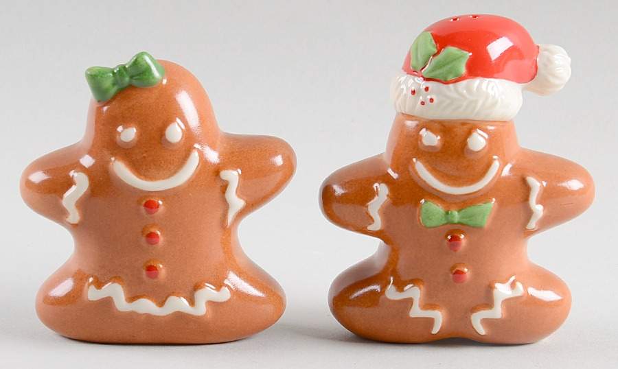 Holiday (Dimension) Figural Salt & Pepper Set by Lenox-1