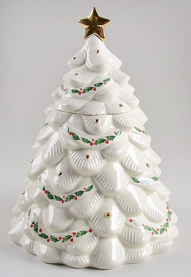 Holiday (Dimension) Figural Cookie Jar & Lid by Lenox-1