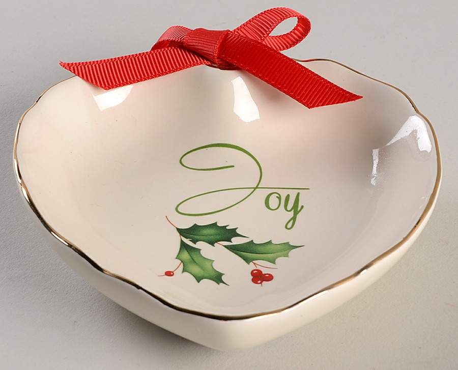 Holiday (Dimension) Heart Shaped Dish by Lenox-1