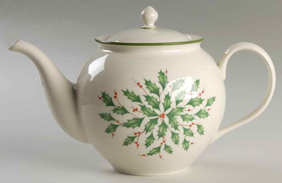 Holiday (Dimension) Teapot & Lid by Lenox-1