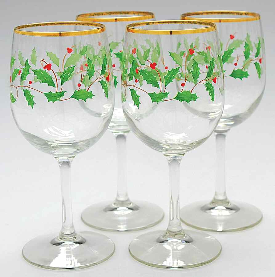 Holiday (Dimension) 10 Oz Glassware Goblet - Set of 4 by Lenox-1