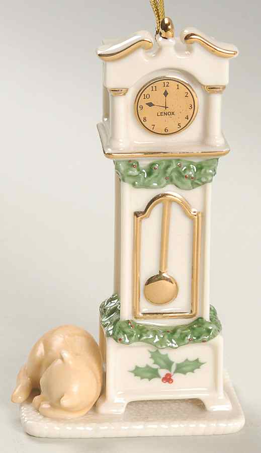 Holiday (Dimension) Grandfather Clock Ornament by Lenox-1