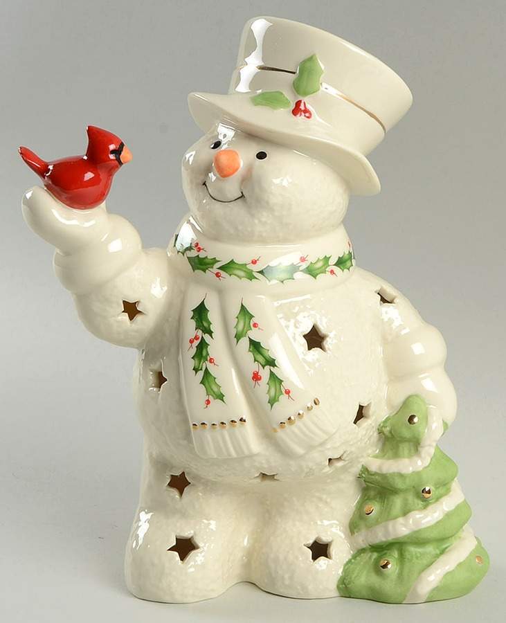 Holiday (Dimension) Lighted Snowman Figurine by Lenox-1
