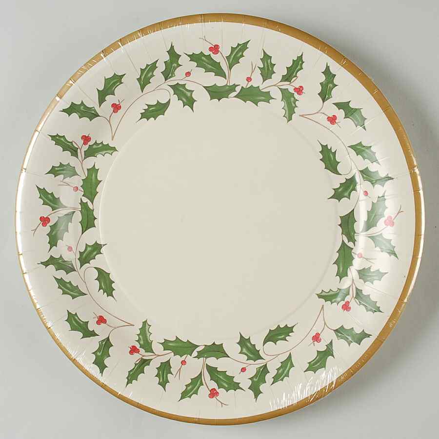 Holiday (Dimension) (Pack of 12) Paper Dinner Plates by Lenox-1