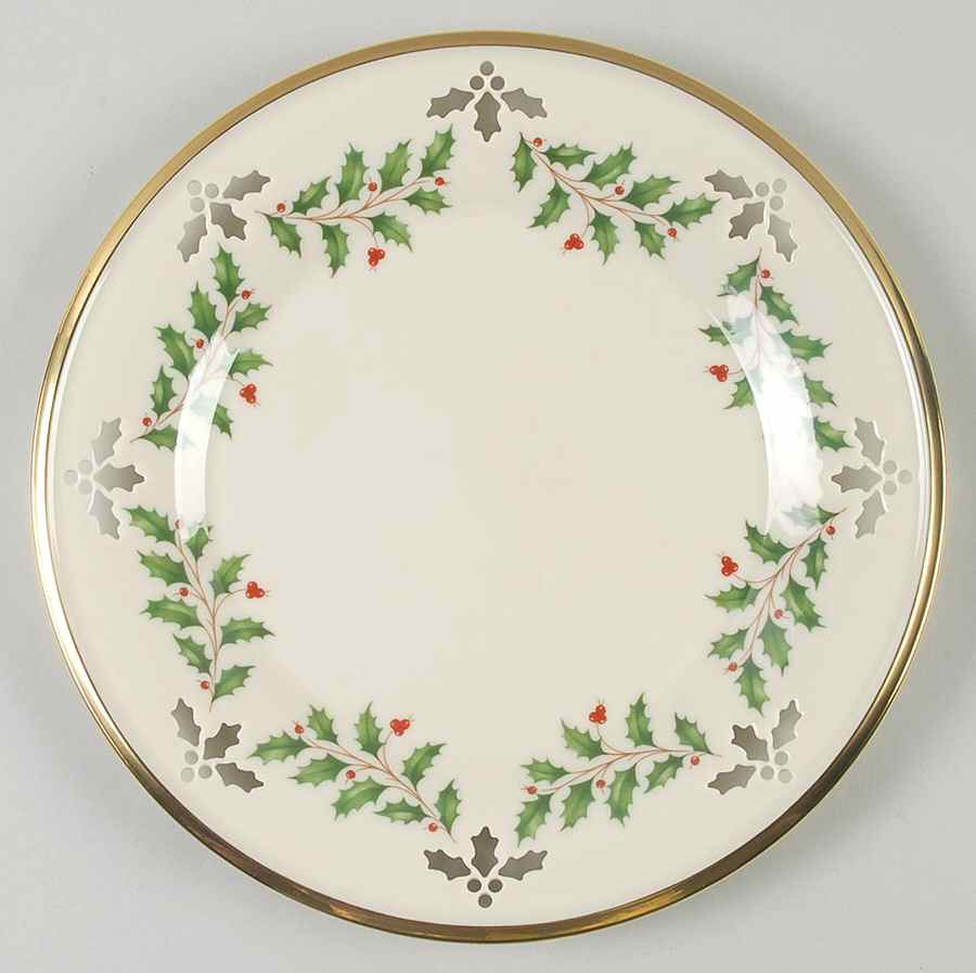 Holiday (Dimension) Pierced Accent Luncheon Plate by Lenox-1